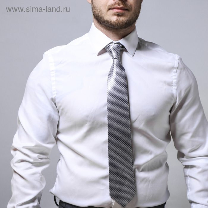 Галстук серебристый в белую полоску
Галстук серебристый в белую полоску