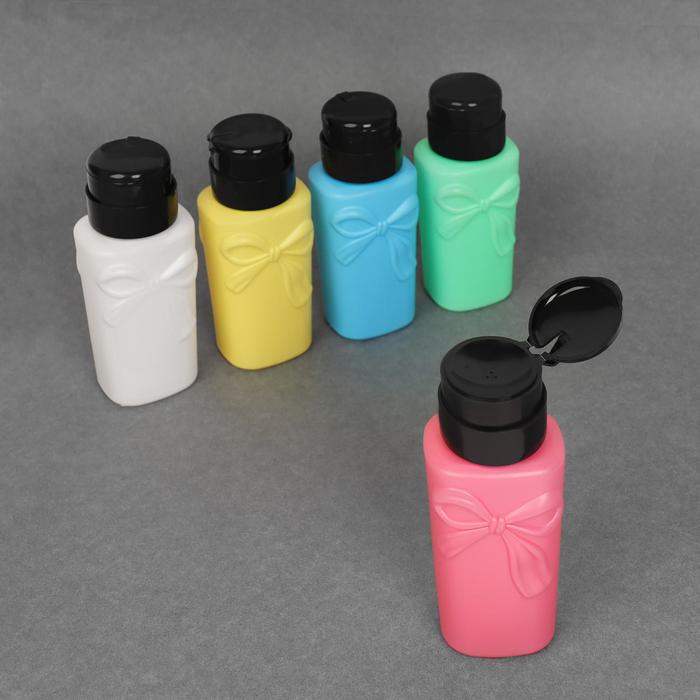 Баночка с дозатором для жидкостей «Бантики», 200 мл, цвет МИКС
Баночка с дозатором для жидкостей «Бантики», 200 мл, цвет МИКС