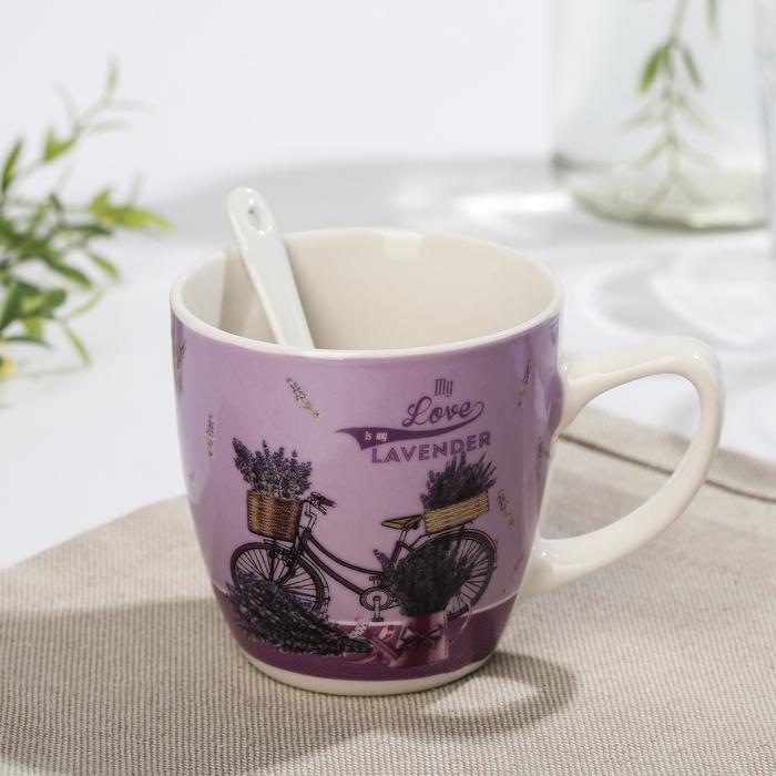 Кружка «Прованс», 240 мл, с керамической ложкой, рисунок МИКС
Кружка «Прованс», 240 мл, с керамической ложкой, рисунок МИКС