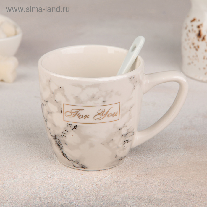 Кружка «Для тебя», 240 мл, с керамической ложкой, рисунок МИКС
Кружка «Для тебя», 240 мл, с керамической ложкой, рисунок МИКС
