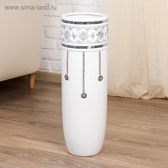 Ваза керамика напольная "Версаль" 60 см белая
Ваза керамика напольная "Версаль" 60 см белая