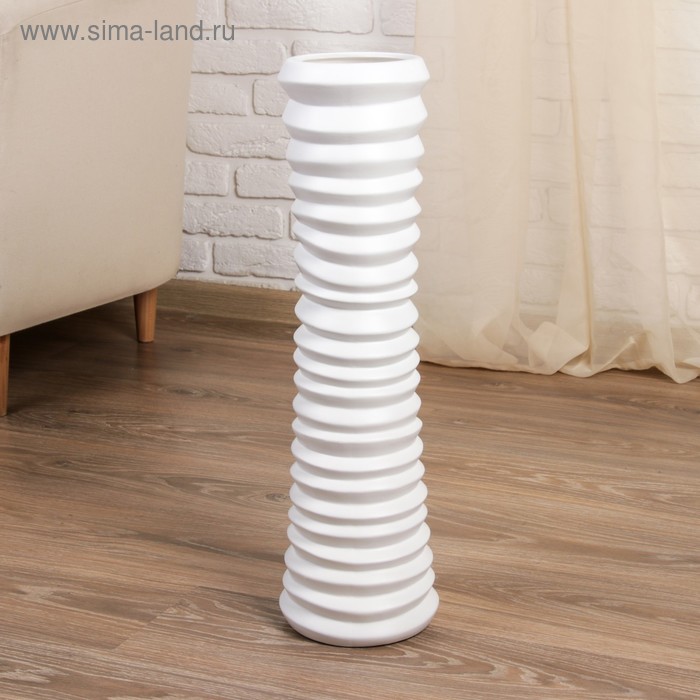 Ваза керамика напольная "Геометрия" 60 см полосы белая
Ваза керамика напольная "Геометрия" 60 см полосы белая