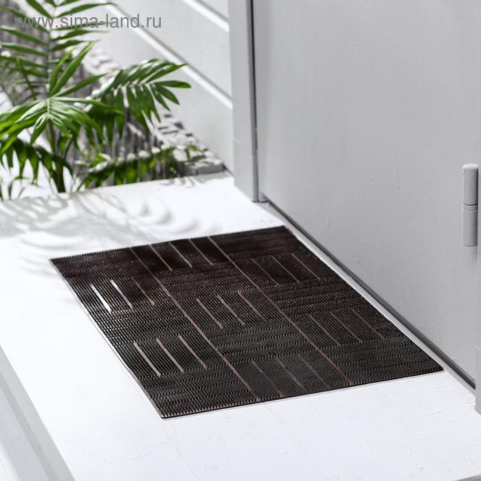 Коврик придверный резиновый «Паркет», 39×60 см, цвет шоколадный
Коврик придверный резиновый «Паркет», 39×60 см, цвет шоколадный