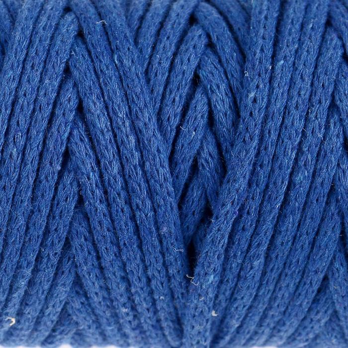 Шнур для рукоделия хлопковый 100% хлопок 4 мм, 50м/140гр (синий)
Шнур для рукоделия хлопковый 100% хлопок 4 мм, 50м/140гр (синий)