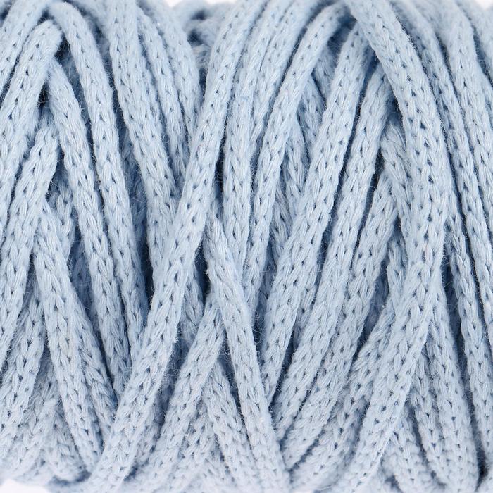 Шнур для рукоделия хлопковый 100% хлопок 4 мм, 50м/140гр (голубой)
Шнур для рукоделия хлопковый 100% хлопок 4 мм, 50м/140гр (голубой)