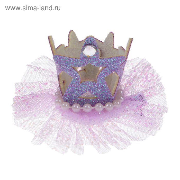 фото Карнавальный зажим «корона», цвета микс