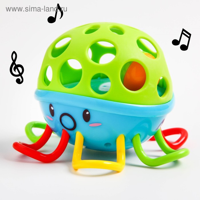 Погремушка «Осьминожка», на батарейках, с эластичныими элементами
Погремушка «Осьминожка», на батарейках, с эластичныими элементами