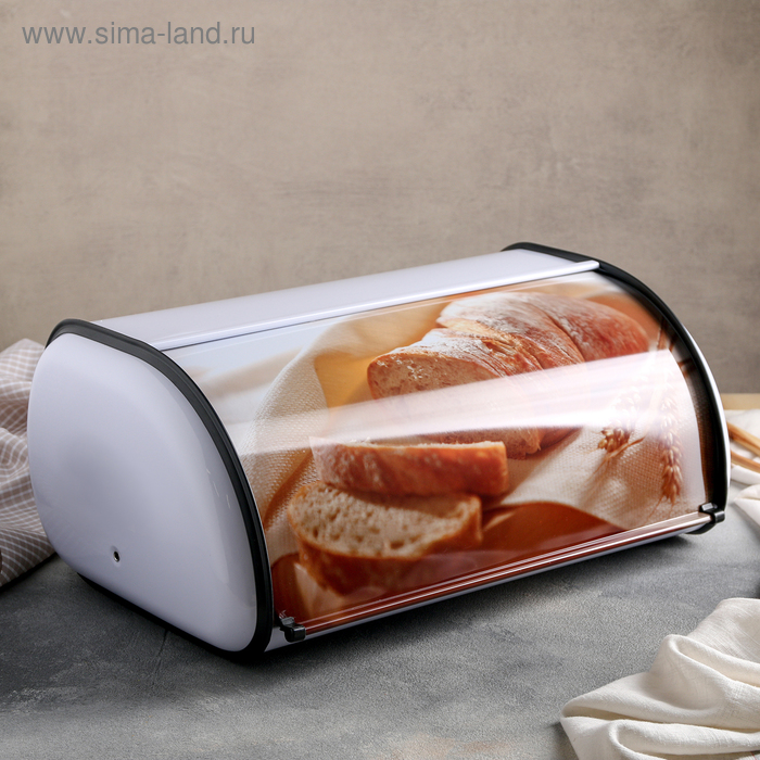 Хлебница металлическая «Домашний хлеб», большая, 43×27×19 см
Хлебница металлическая «Домашний хлеб», большая, 43×27×19 см