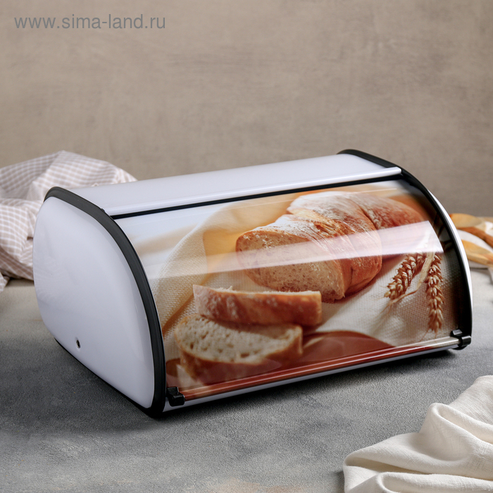 Хлебница металлическая «Домашний хлеб», малая, 34×21×15 см
Хлебница металлическая «Домашний хлеб», малая, 34×21×15 см