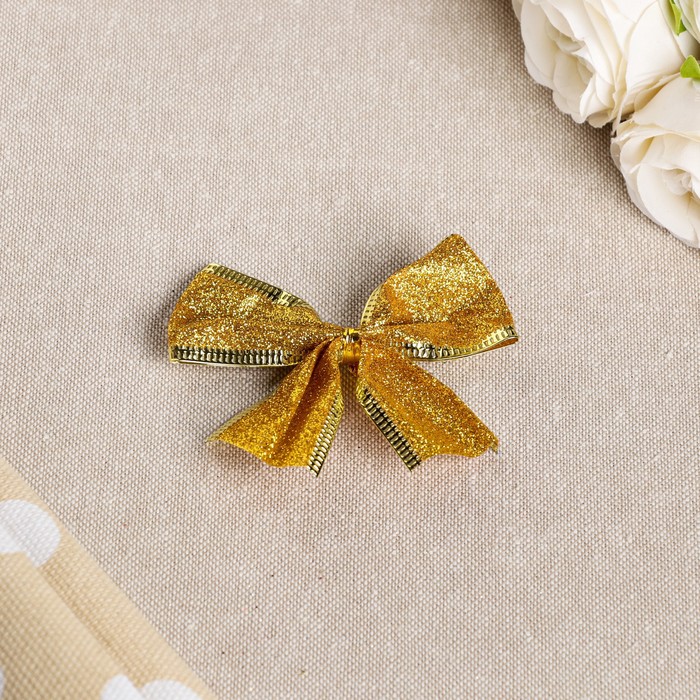 Бант праздничный "Феерия", золотой, 8 x 7 см
Бант праздничный "Феерия", золотой, 8 x 7 см