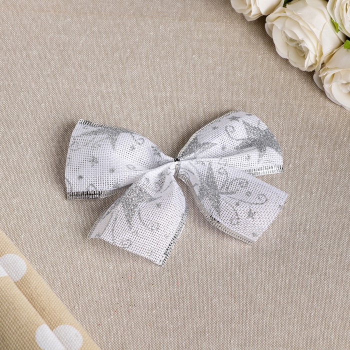 Бант праздничный "Созвездие", серебряный, 14 х 10 см
Бант праздничный "Созвездие", серебряный, 14 х 10 см