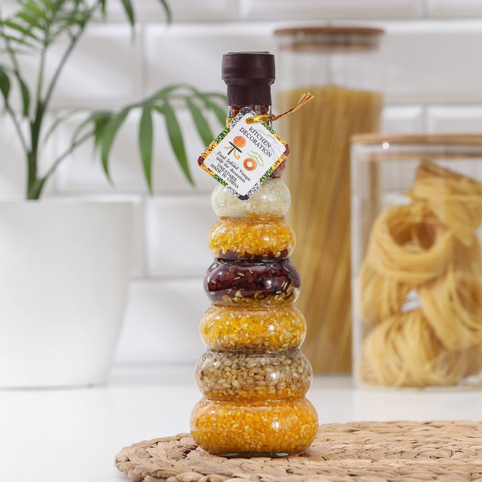 Бутылка декоративная для кухни «Кольца», h=22 см, цвет МИКС
Бутылка декоративная для кухни «Кольца», h=22 см, цвет МИКС