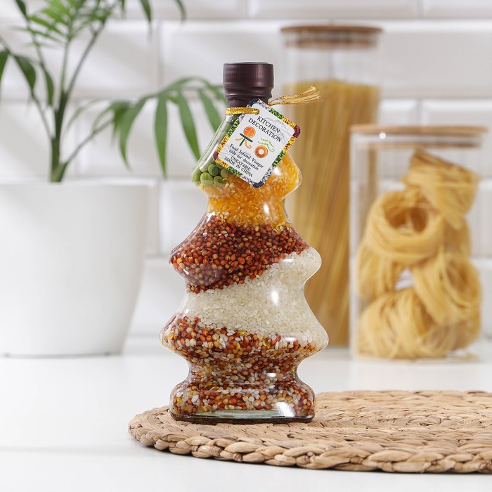 Бутылка декоративная для кухни «Ёлочка», h=20 см, цвет МИКС
Бутылка декоративная для кухни «Ёлочка», h=20 см, цвет МИКС