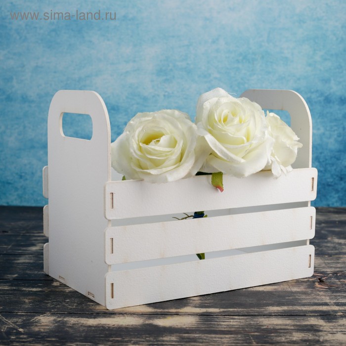 Кашпо деревянное 25×15×20 см "Кармен", ручки вырезы боковые, белый Дарим Красиво
Кашпо деревянное 25×15×20 см "Кармен", ручки вырезы боковые, белый Дарим Красиво