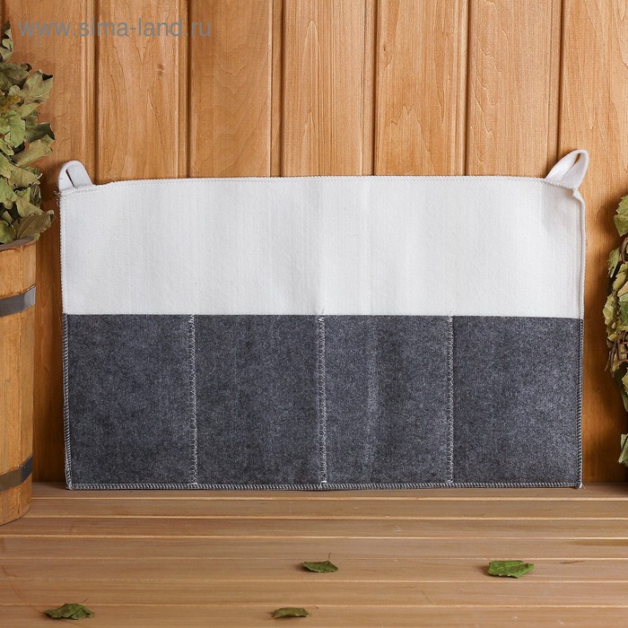 фото Подвесной органайзер, 4 кармана, войлок