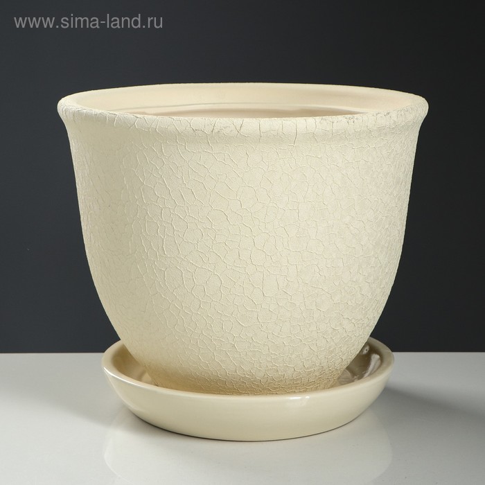 Горшок для цветов "Глория", бежевый, керамика, 7 л
Горшок для цветов "Глория", бежевый, керамика, 7 л