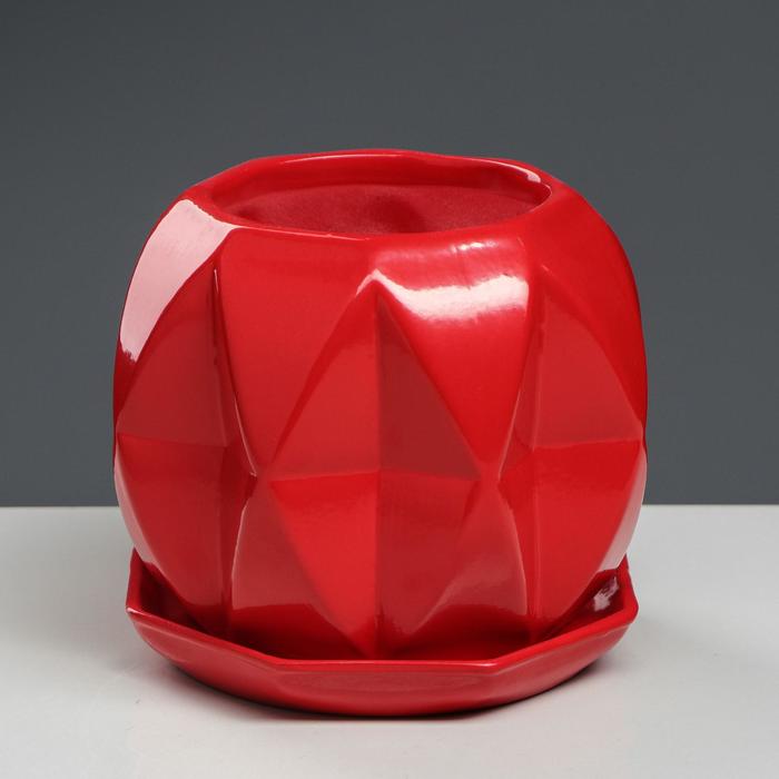 Горшок для цветов "Сфера", глазурь, красный, 1.5 л
Горшок для цветов "Сфера", глазурь, красный, 1.5 л