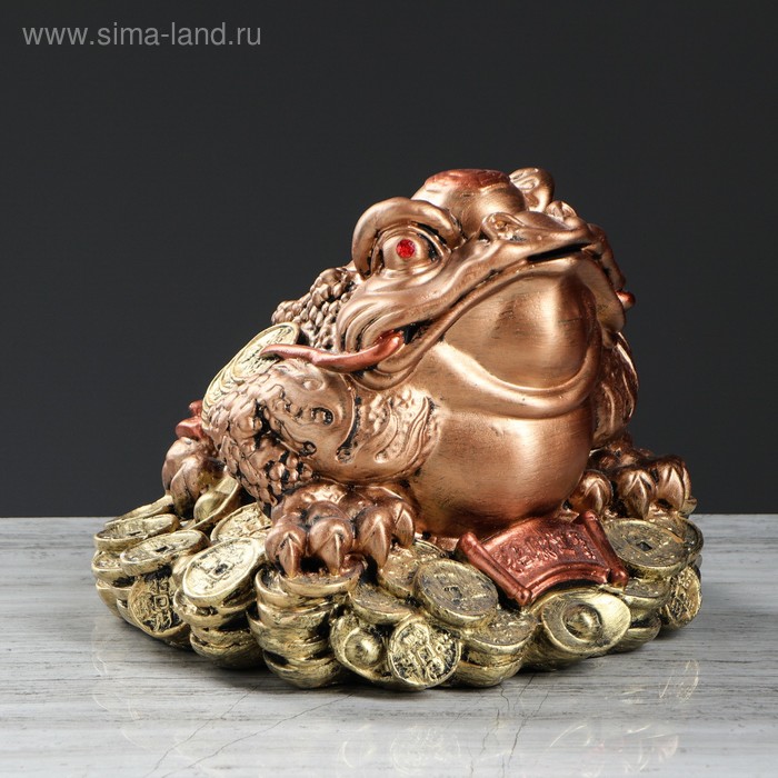 Сувенир "Жаба феншуй Большая", бронзовый цвет, гипс, 26х26х20 см 
Сувенир "Жаба феншуй Большая", бронзовый цвет, гипс, 26х26х20 см