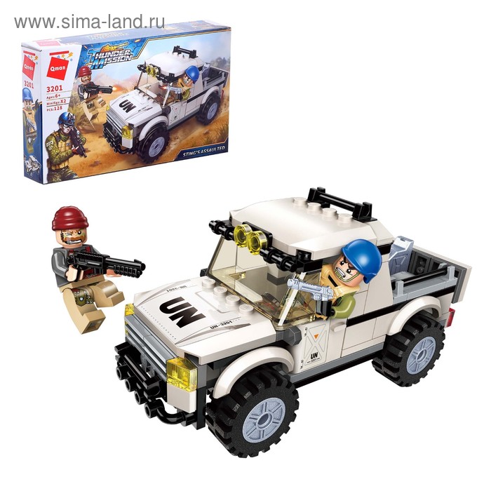 Конструктор Миротворцы «Джип», 2 минифигуры, 128 деталей
Конструктор Миротворцы «Джип», 2 минифигуры, 128 деталей