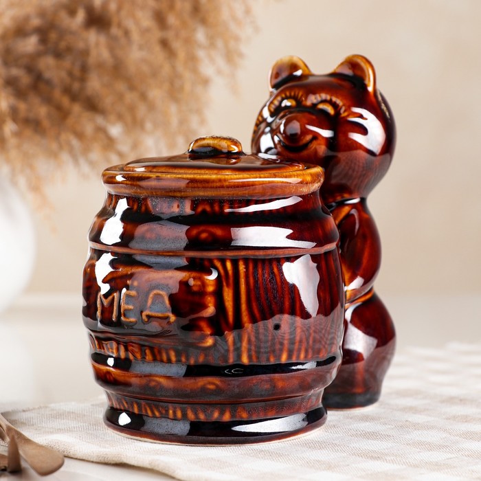 Бочонок "Медовик", коричневый, керамика, 0.7 л
Бочонок "Медовик", коричневый, керамика, 0.7 л