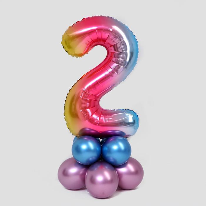 Букет из шаров «Цифра 2», фольга, латекс, набор 9 шт., цвет градиент
Букет из шаров «Цифра 2», фольга, латекс, набор 9 шт., цвет градиент