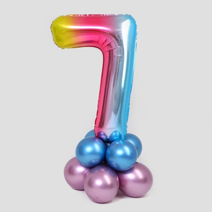 Букет из шаров "7", цифра, фольга, латекс, набор 9 шт, цвет градиент
Букет из шаров "7", цифра, фольга, латекс, набор 9 шт, цвет градиент