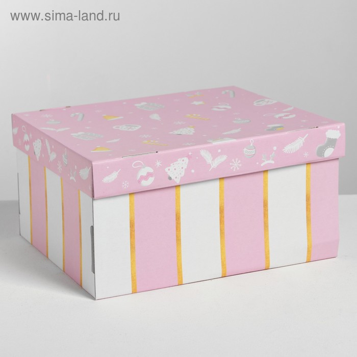 Складная коробка «Нежность», 31,2 × 25,6 × 16,1 см
Складная коробка «Нежность», 31,2 × 25,6 × 16,1 см