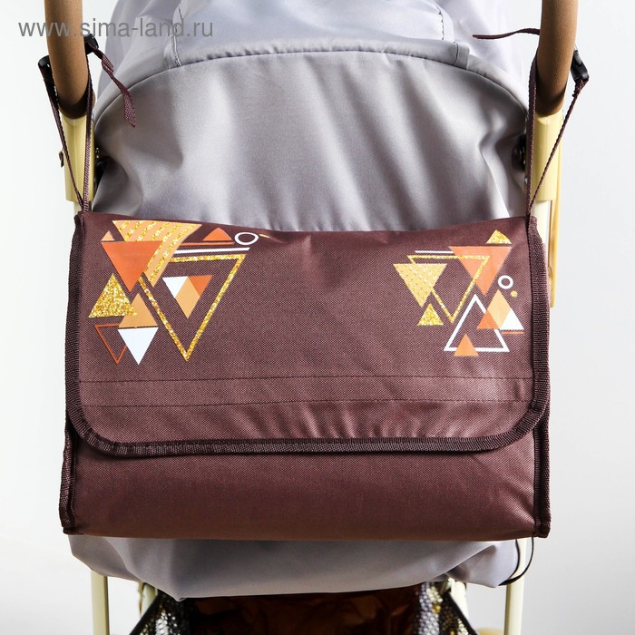 Сумка-органайзер для коляски и санок "Геометрия", цвет коричневый
Сумка-органайзер для коляски и санок "Геометрия", цвет коричневый