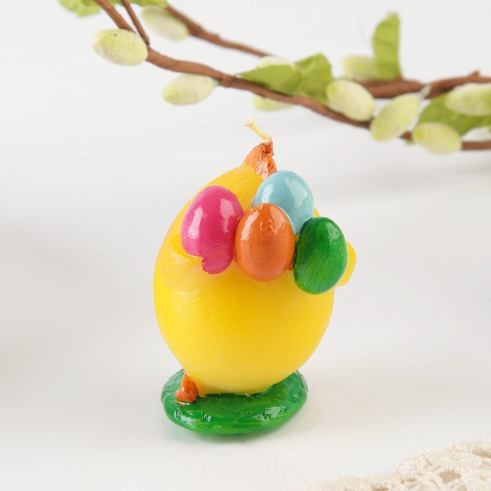 Свеча пасхальная «Цыплёнок с яйцами», 4.5 х 5.7 см 
Свеча пасхальная «Цыплёнок с яйцами», 4.5 х 5.7 см