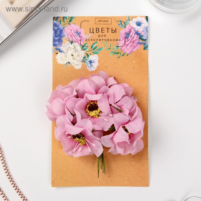 Цветы для декорирования "Цветение сакуры" 1 букет=6 цветов 16х9 см 
Цветы для декорирования "Цветение сакуры" 1 букет=6 цветов 16х9 см