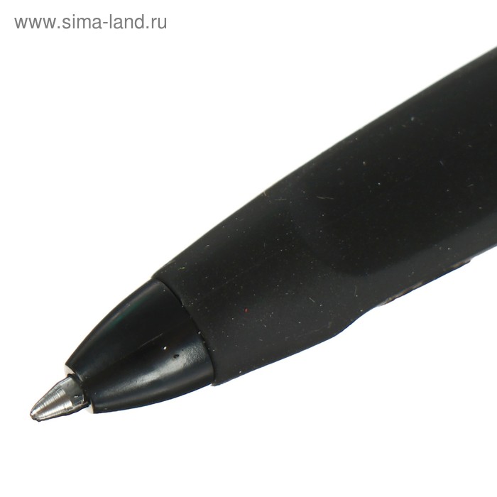 фото Ручка шариковая со стираемыми чернилами, линия 0.8 мм, стержень синий с резиновым держателем, корпус микс