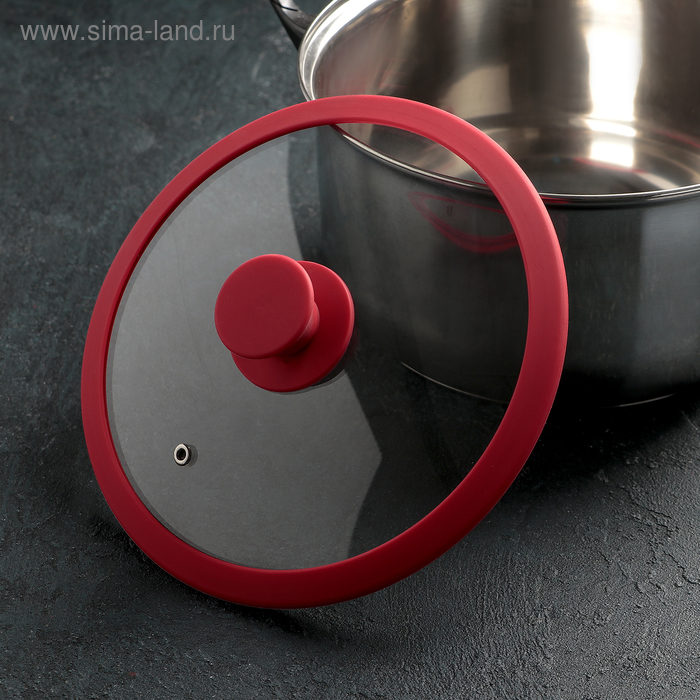 Крышка стеклянная с силиконом, d=22 см, цвет МИКС
Крышка стеклянная с силиконом, d=22 см, цвет МИКС