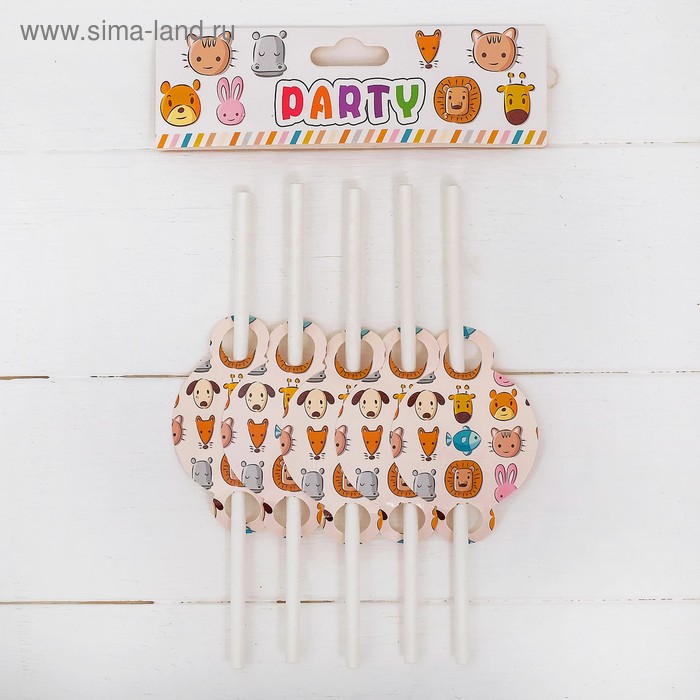 Трубочки для коктейля «Животные», набор 10 шт.
Трубочки для коктейля «Животные», набор 10 шт.