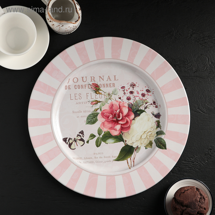 Поднос «Розы», d=33 см, металлический
Поднос «Розы», d=33 см, металлический