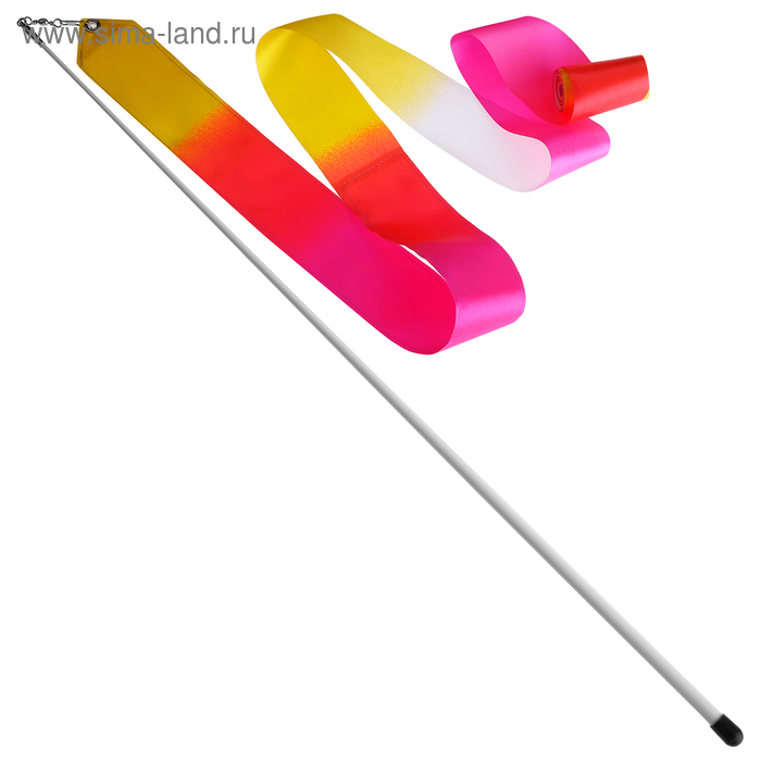 Лента гимнастическая с палочкой 56 см, 4 м, цвет белый/жёлтый/розовый
Лента гимнастическая с палочкой 56 см, 4 м, цвет белый/жёлтый/розовый