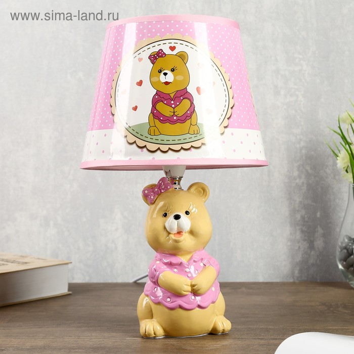 Лампа настольная "Мишка с бантиком" 1хЕ14 40Вт 20х20х34см.
Лампа настольная "Мишка с бантиком" 1хЕ14 40Вт 20х20х34см.