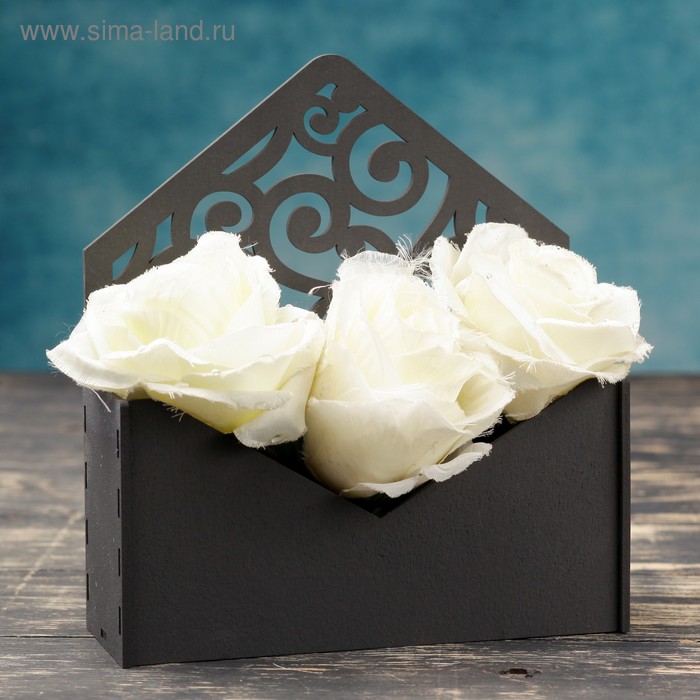 Кашпо деревянное 18×6×20 см Конверт Радель "Дуновение", чёрный Дарим Красиво
Кашпо деревянное 18×6×20 см Конверт Радель "Дуновение", чёрный Дарим Красиво