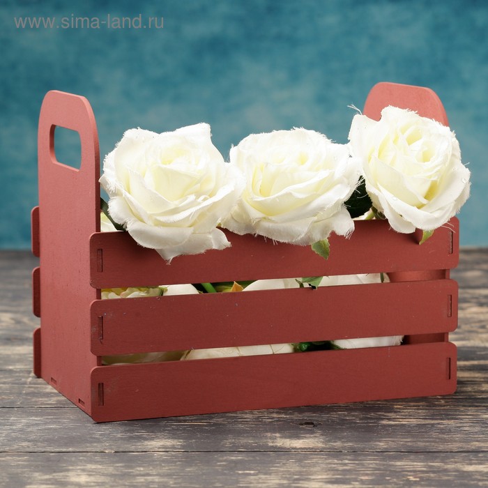 Кашпо деревянное 25×15×20 см "Кармен", ручки вырезы боковые, бордовый Дарим Красиво
Кашпо деревянное 25×15×20 см "Кармен", ручки вырезы боковые, бордовый Дарим Красиво