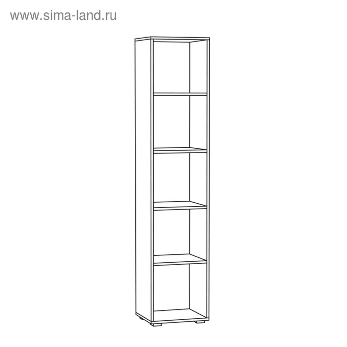 фото Пенал альба 400х361х1916, белый премиум/дуб крафт золотой моби