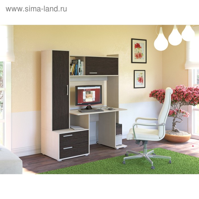 Стол компьютерный Брайтон 2000, Дуб паллада/Венге магия
Стол компьютерный Брайтон 2000, Дуб паллада/Венге магия