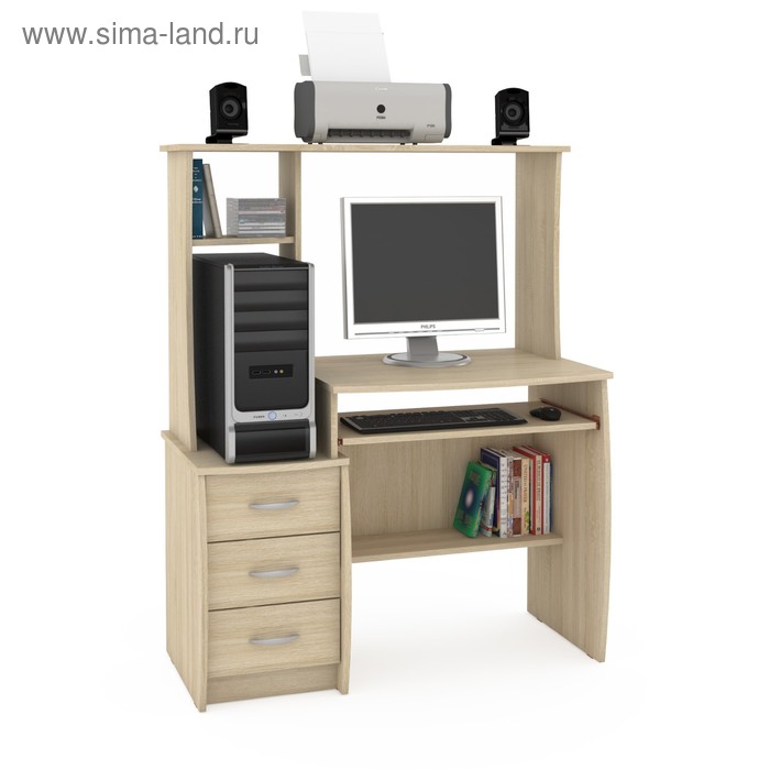 Стол компьютерный Комфорт 5, 1050х570х1325, Дуб сонома
Стол компьютерный Комфорт 5, 1050х570х1325, Дуб сонома