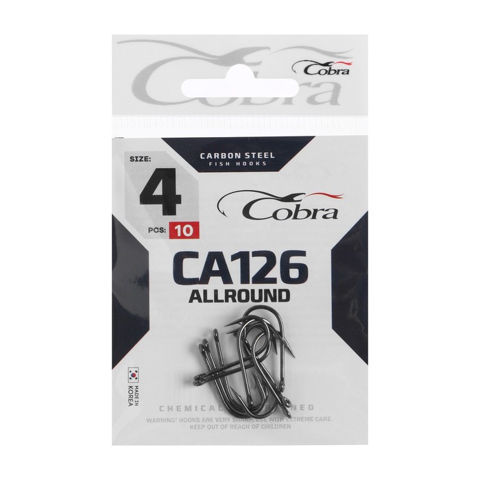фото Крючки cobra allround, серия ca126, № 4, 10 шт.