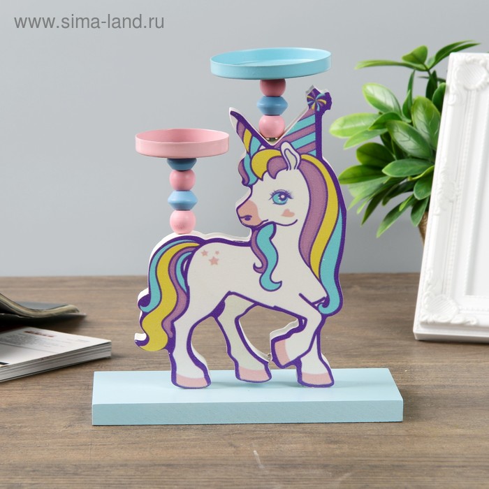 Подсвечник дерево на 2 свечи "Единорог в радужном колпаке" 20,5х17х9 см
Подсвечник дерево на 2 свечи "Единорог в радужном колпаке" 20,5х17х9 см