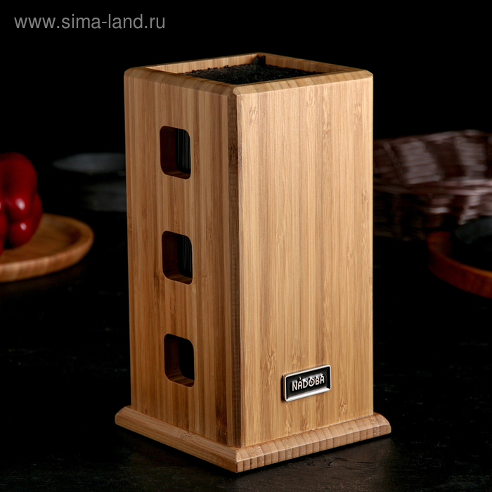 Подставка для ножей универсальная Esta, из бамбука
Подставка для ножей универсальная Esta, из бамбука