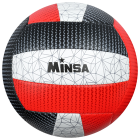 Мяч волейбольный MINSA, размер 5, 260 г, 2 подслоя, 18 панелей, PVC, бутиловая камера
Мяч волейбольный MINSA, размер 5, 260 г, 2 подслоя, 18 панелей, PVC, бутиловая камера