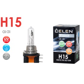 Лампа автомобильная H15 43215 FN 12V 55/15W CELEN, Halogen Fianit + 35% Long life, UV-stop
Лампа автомобильная H15 43215 FN 12V 55/15W CELEN, Halogen Fianit + 35% Long life, UV-stop