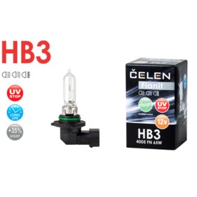 Лампа автомобильная HB3 4005 FN 12V 65W CELEN, Halogen Fianit + 35% Long life, UV-stop
Лампа автомобильная HB3 4005 FN 12V 65W CELEN, Halogen Fianit + 35% Long life, UV-stop