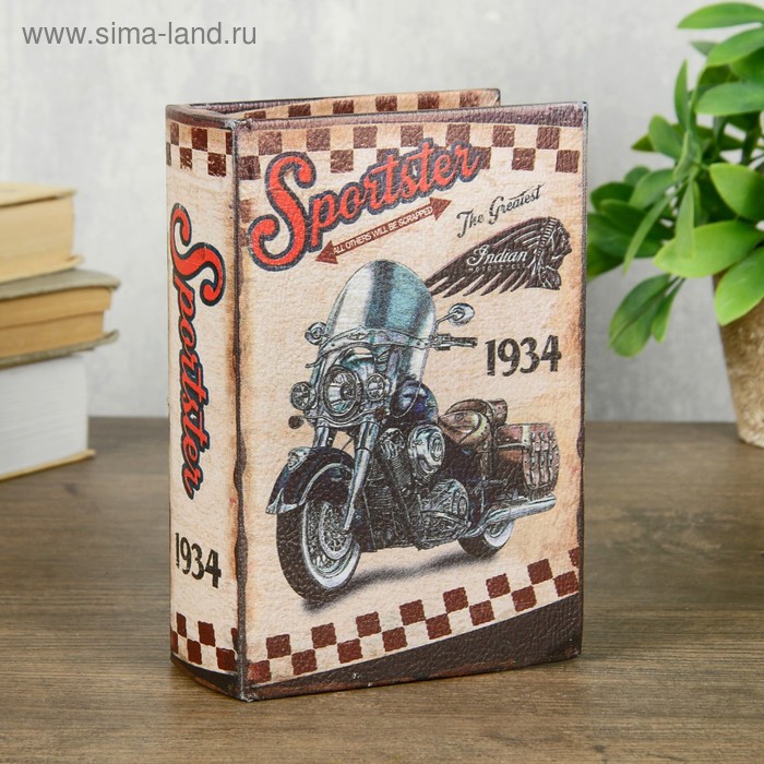 Шкатулка-книга дерево кожзам "Быстрый мотор" 16х11х4,5 см
Шкатулка-книга дерево кожзам "Быстрый мотор" 16х11х4,5 см