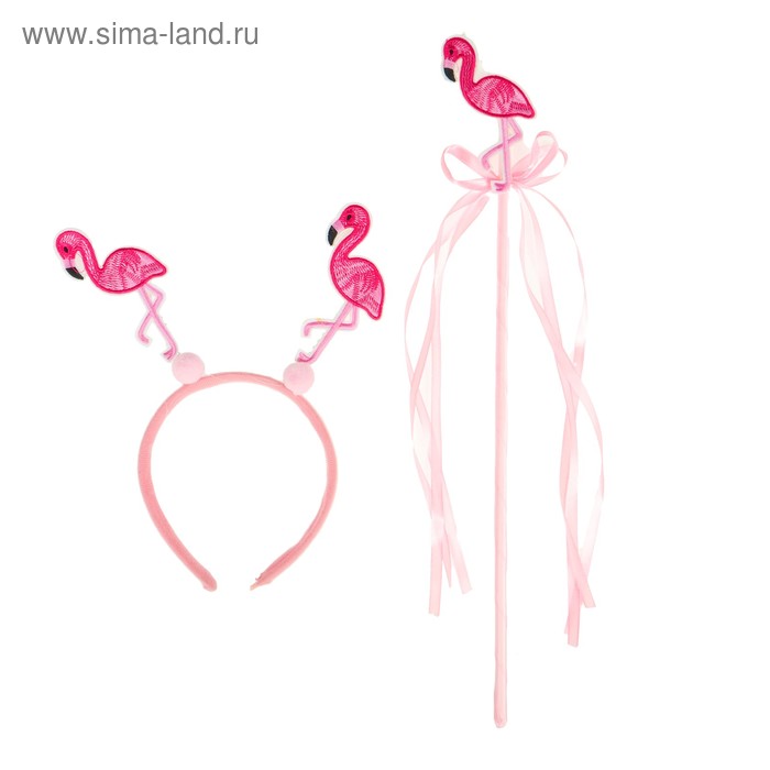 Карнавальный набор «Фламинго», ободок, жезл
Карнавальный набор «Фламинго», ободок, жезл