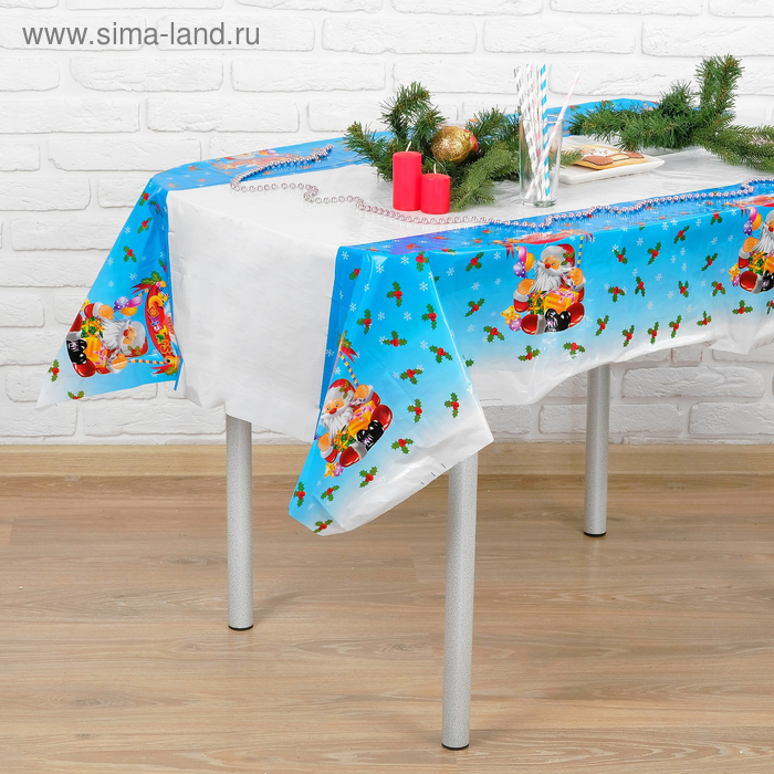 Скатерть «Дед Мороз с подарками», 108х180 см
Скатерть «Дед Мороз с подарками», 108х180 см